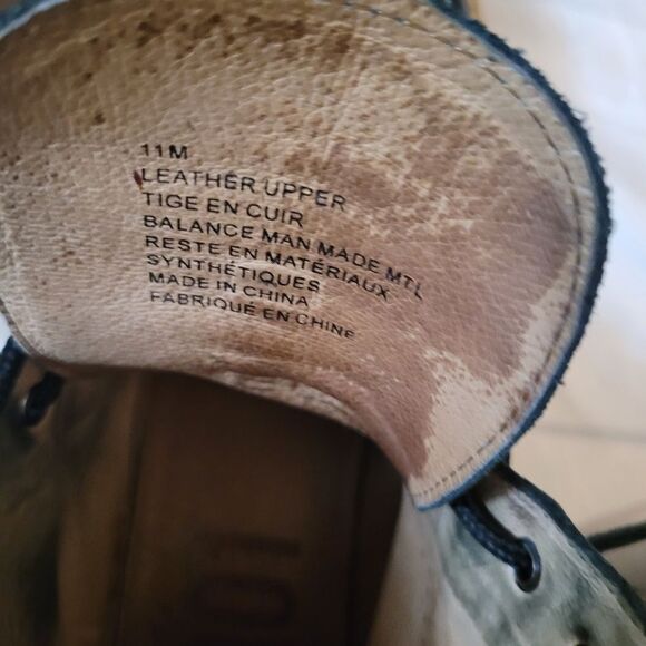 1901 Wingtip Men's boots brogue Oxford lace up leather shoes Size 11 black - Picture 7 of 15